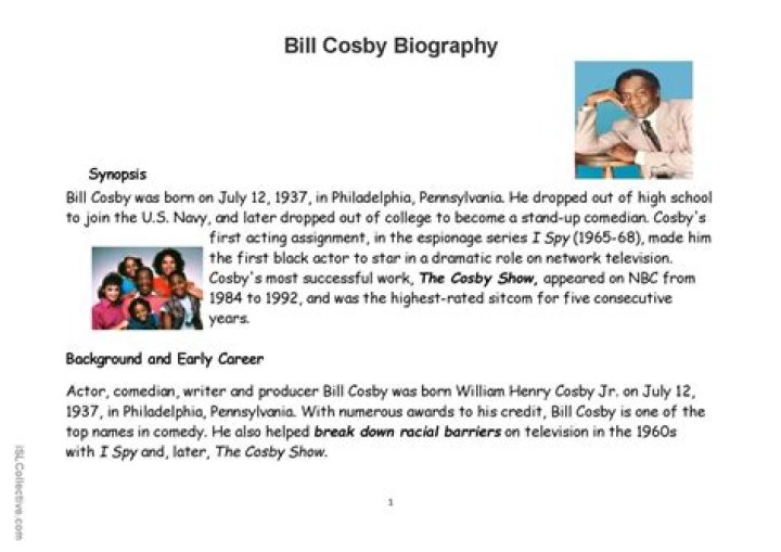 Bill Cosby: An In-Depth Biography and Legacy