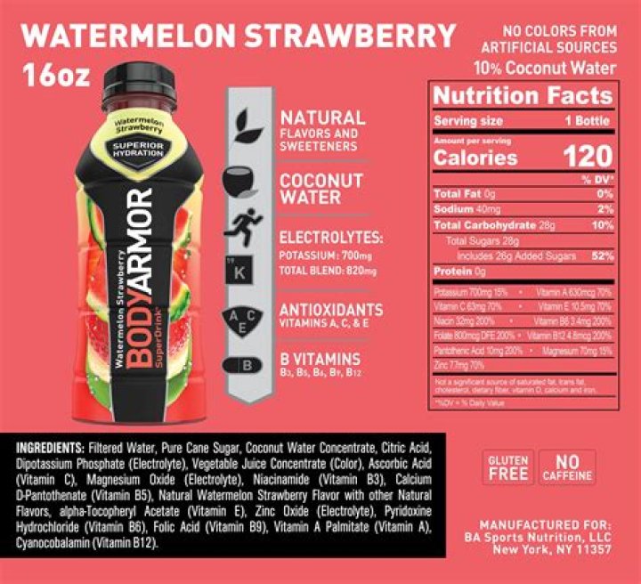 Body Armor Upper Drink Nutrition Facts: A Comprehensive Guide