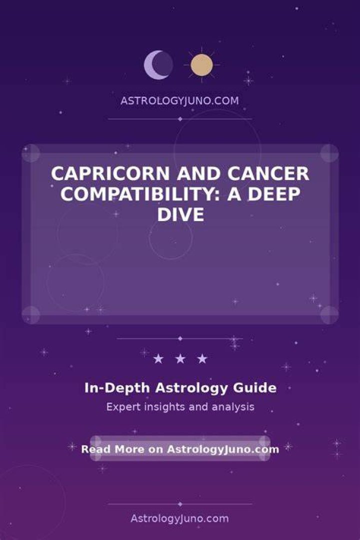 Capricorn Compatibility with Cancer: A Deep Dive into Zodiac Relationships