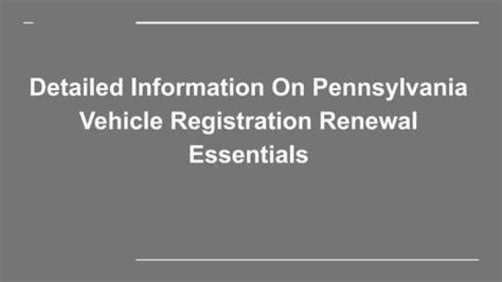 Comprehensive Guide to DMV Renewal in Pennsylvania (PA)