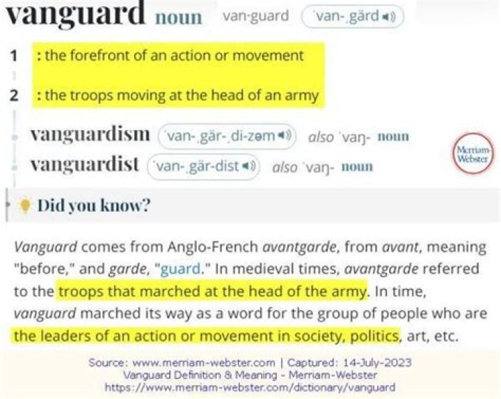 Define Vanguard: Understanding the Concept, Importance, and Applications
