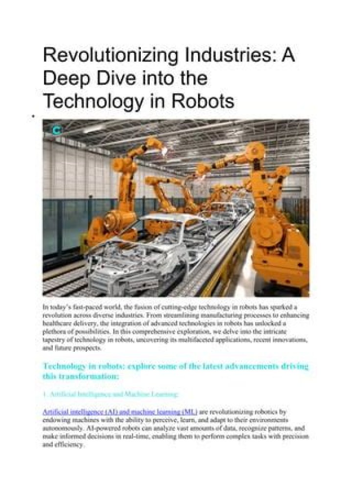 Exploring the Cutting-Edge World of Robot GI: Revolutionizing Industries and Beyond