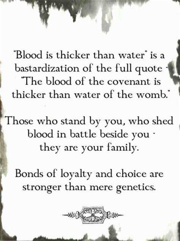 Full Quote "Blood is Thicker Than Water": Meaning, Origins, and Its Impact on Modern Society