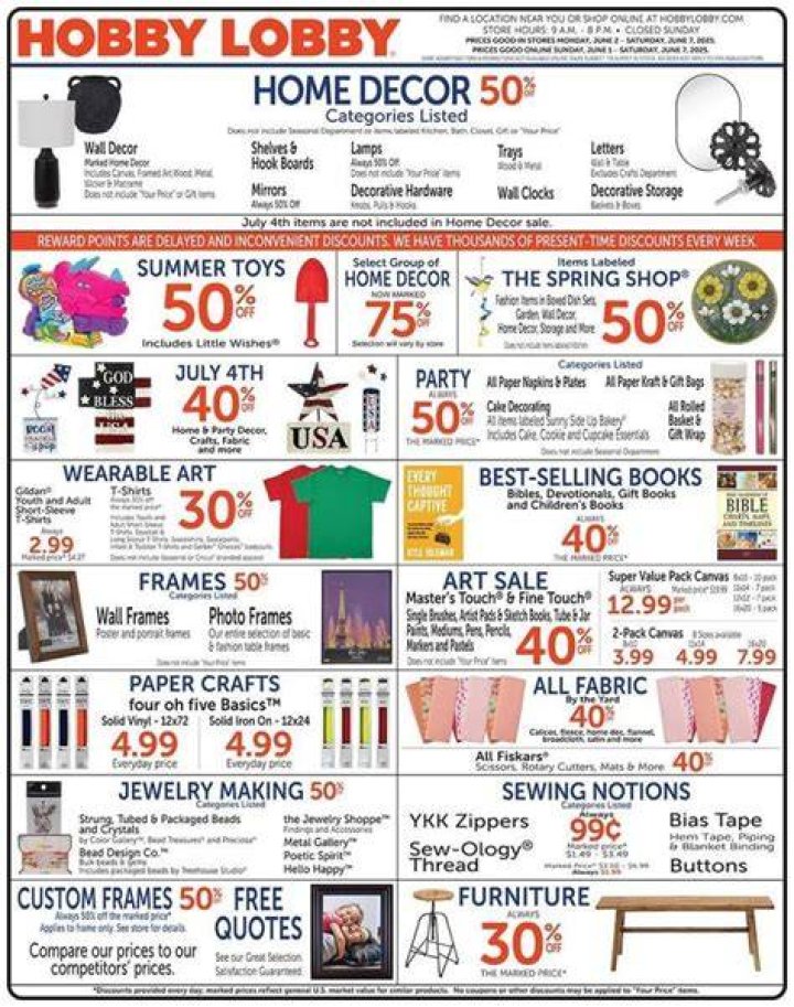 Hobby Lobby Weekly Advertisement: Your Ultimate Guide to Savings and Inspiration