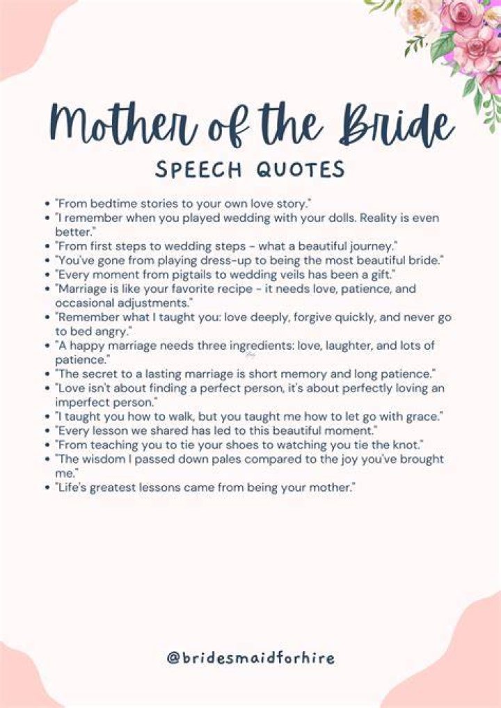 How to Deliver an Unforgettable Mother to Bride Speech: A Comprehensive Guide