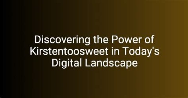 Kirsten Too Sweet Leaked: Unveiling the Truth Behind the Controversy