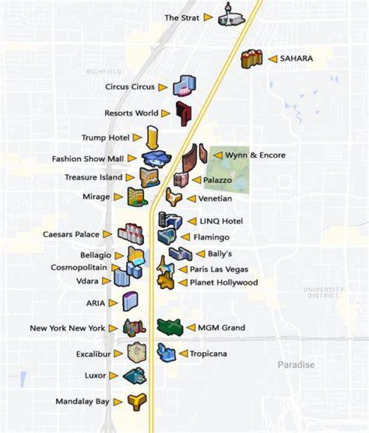 Las Vegas Strip Map Aria: Your Ultimate Guide to Exploring the City's Iconic Strip