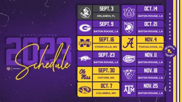 LSU Schedule for This Year: Your Ultimate Guide to the Latest Events and Highlights