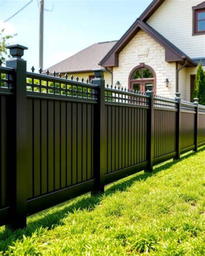 Modern Black Vinyl Fence: A Timeless Addition to Your Home
