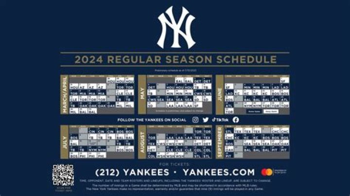 New York Yankees Schedule 2024: Your Ultimate Guide to Tickets and Game Dates