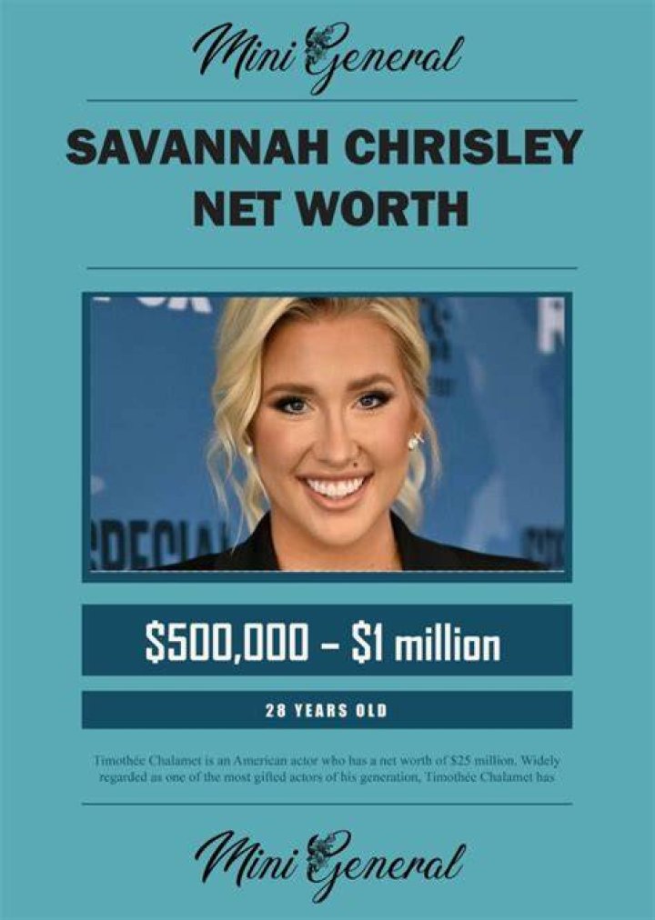 Savannah Chrisley Net Worth: Exploring the Wealth and Life of a Reality Star
