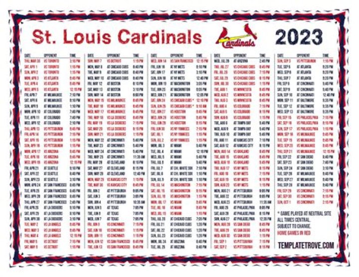 St. Louis Cardinals Game Schedule: Your Ultimate Guide to the 2023 Season