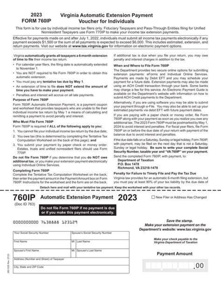 Understanding Virginia Form 760IP: A Comprehensive Guide