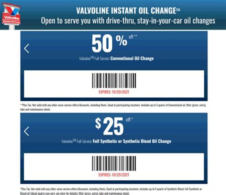 Valvoline Coupon $25 Off 2024: Save Big on Your Next Oil Change