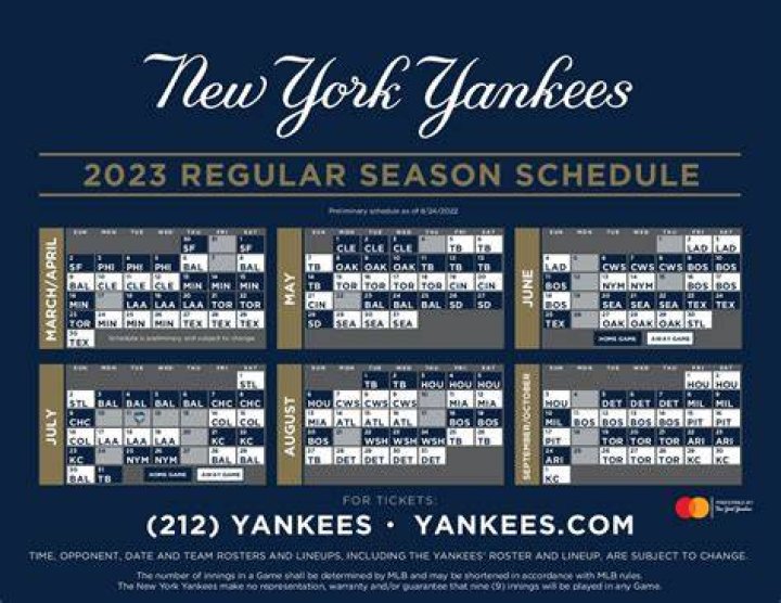 Yankees Schedule 2023: A Comprehensive Guide to the New York Yankees' Season